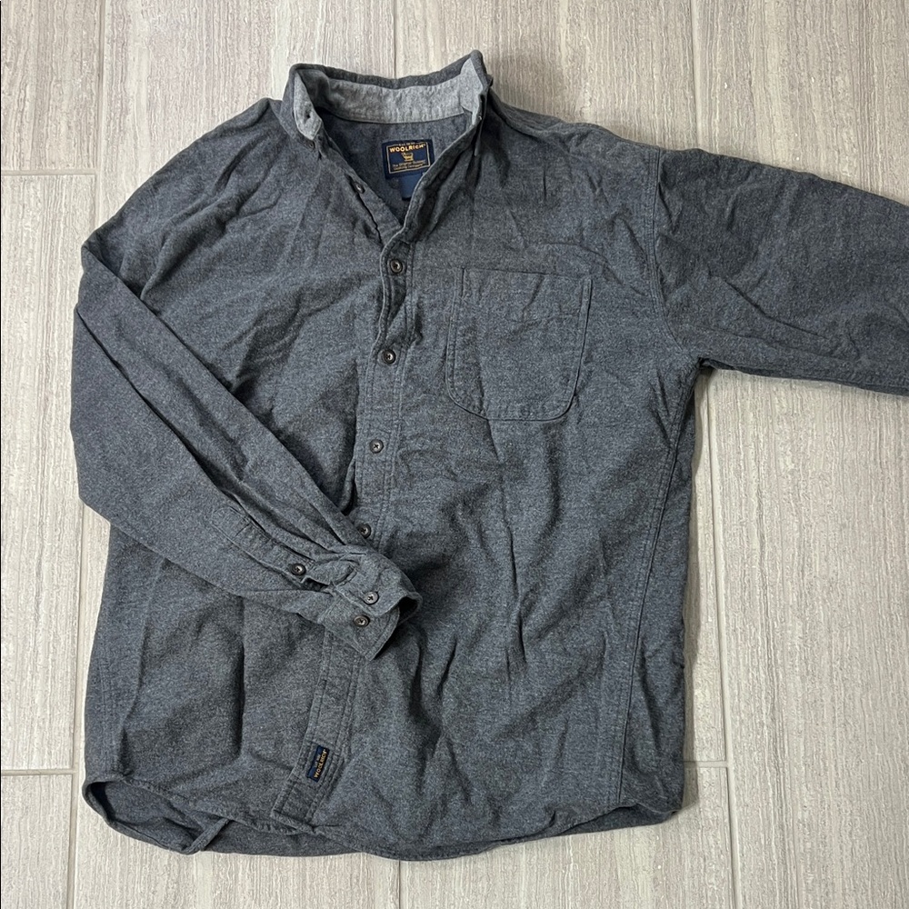 Woolrich Men's Charcoal Shirt Jacket
